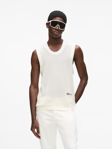 KARL LAGERFELD JEANS Pullover in Weiß: Vorderseite