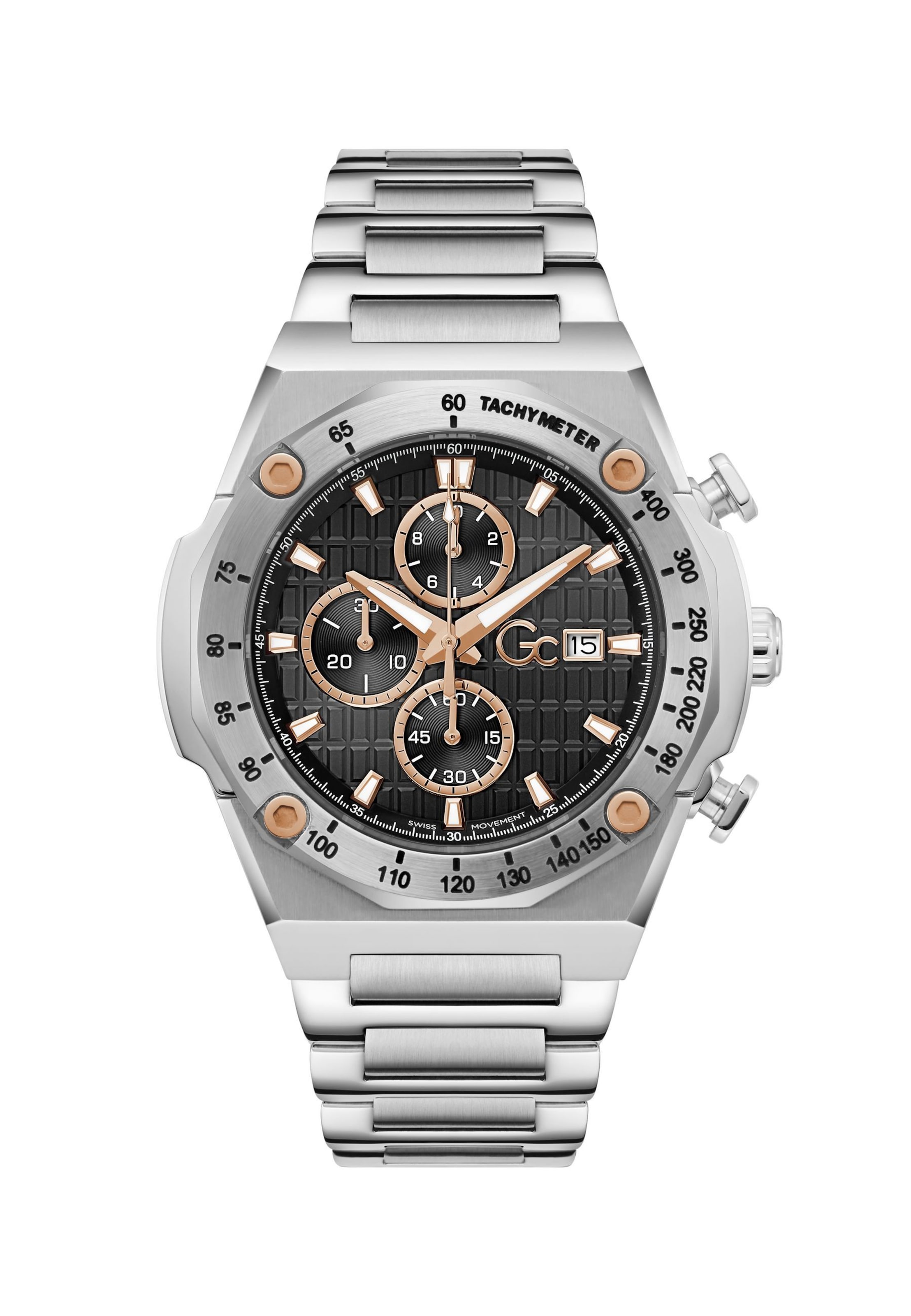 Gc Analogt ur 'IdolSport' i sølv: forside