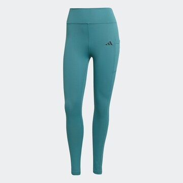 ADIDAS PERFORMANCE Skinny Workout Pants in Blue