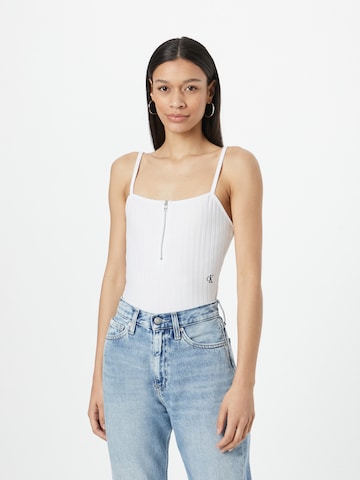 Calvin Klein Jeans Košeľové body - biela: predná strana