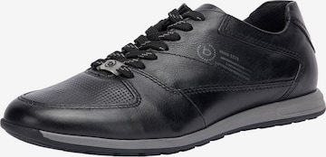 bugatti Lace-Up Shoes in Black: front