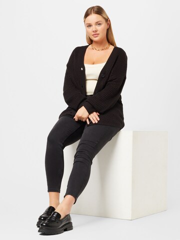 ONLY Curve Knit Cardigan 'CAROL' in Black