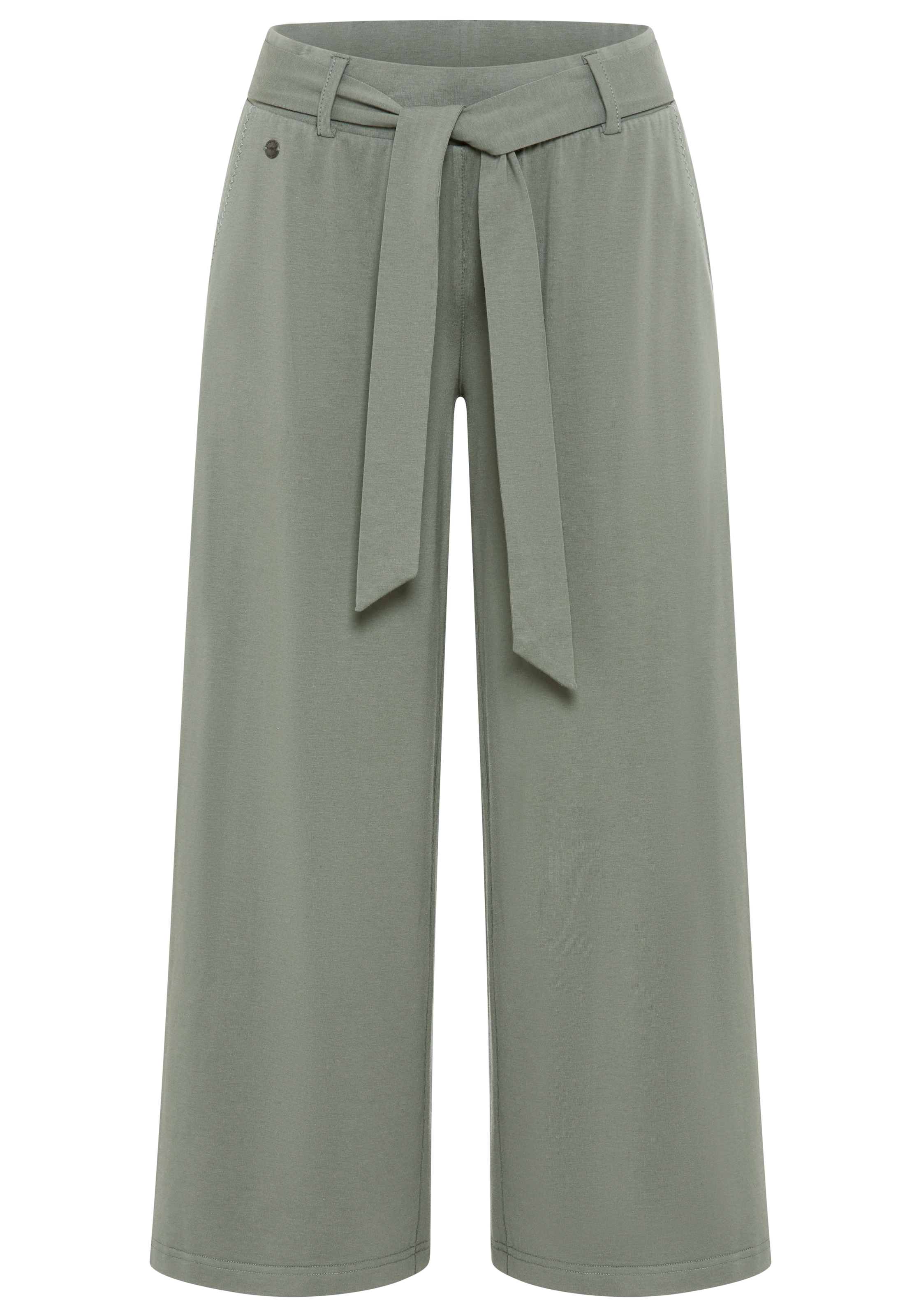 KangaROOS Wide leg Pants in Green: front