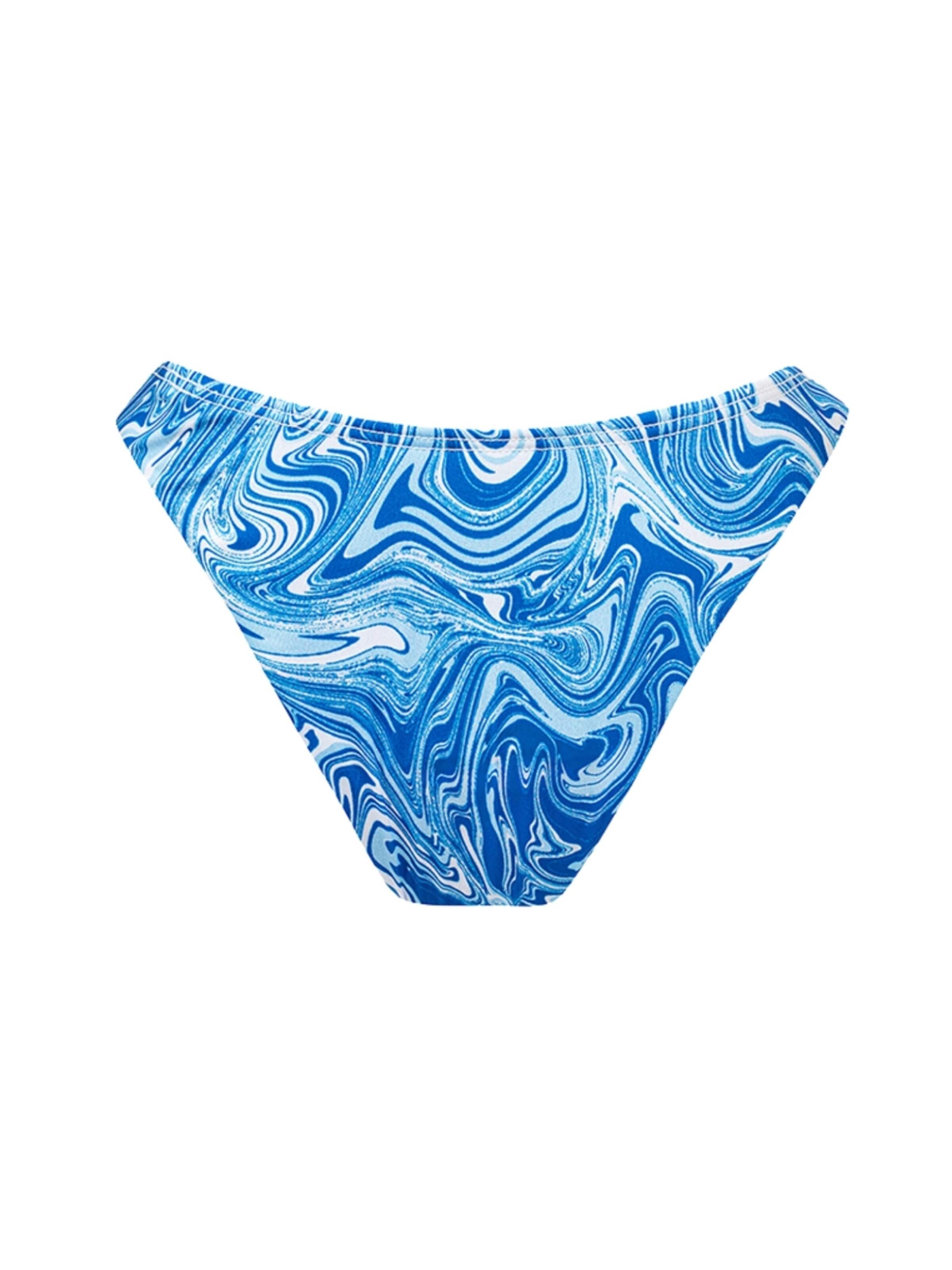 EKCENTRIK Bikinibroek 'Aquadelic' in Blauw