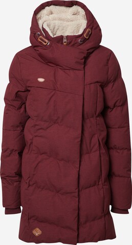 Manteau d’hiver 'PAVLA' Ragwear en rouge : devant