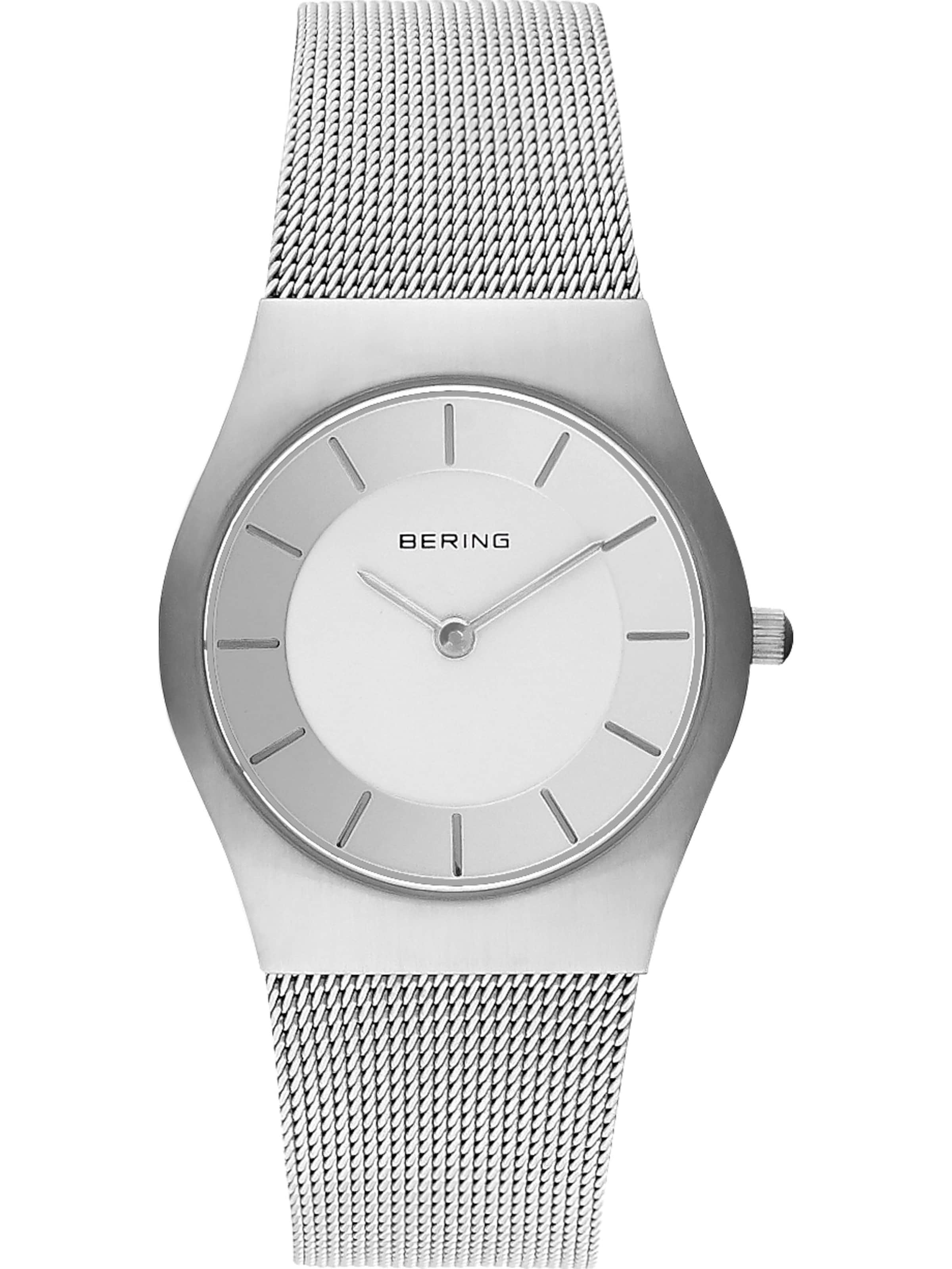 BERING Analog Watch in Silver: front