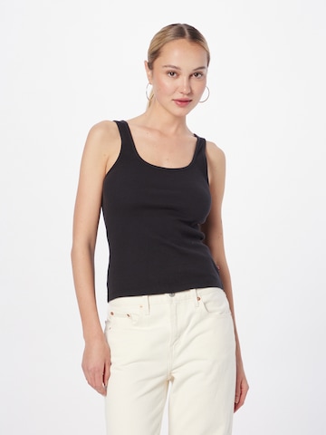 LEVI'S ® Top 'Essential Rib Tank' in Black: front