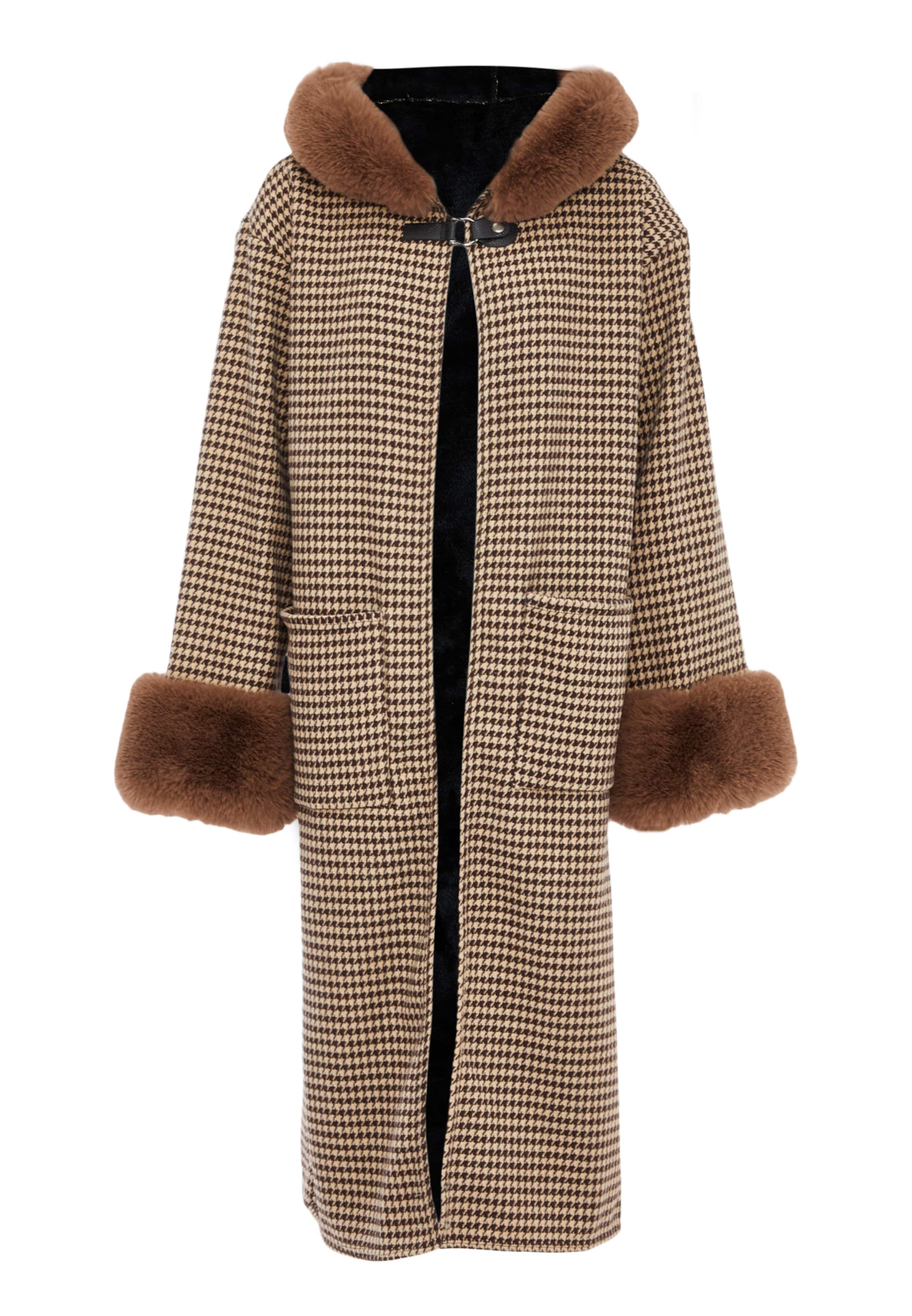 FRAULLY Кейп в Коричневый