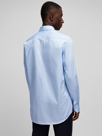 Coupe regular Chemise business HECHTER PARIS en bleu