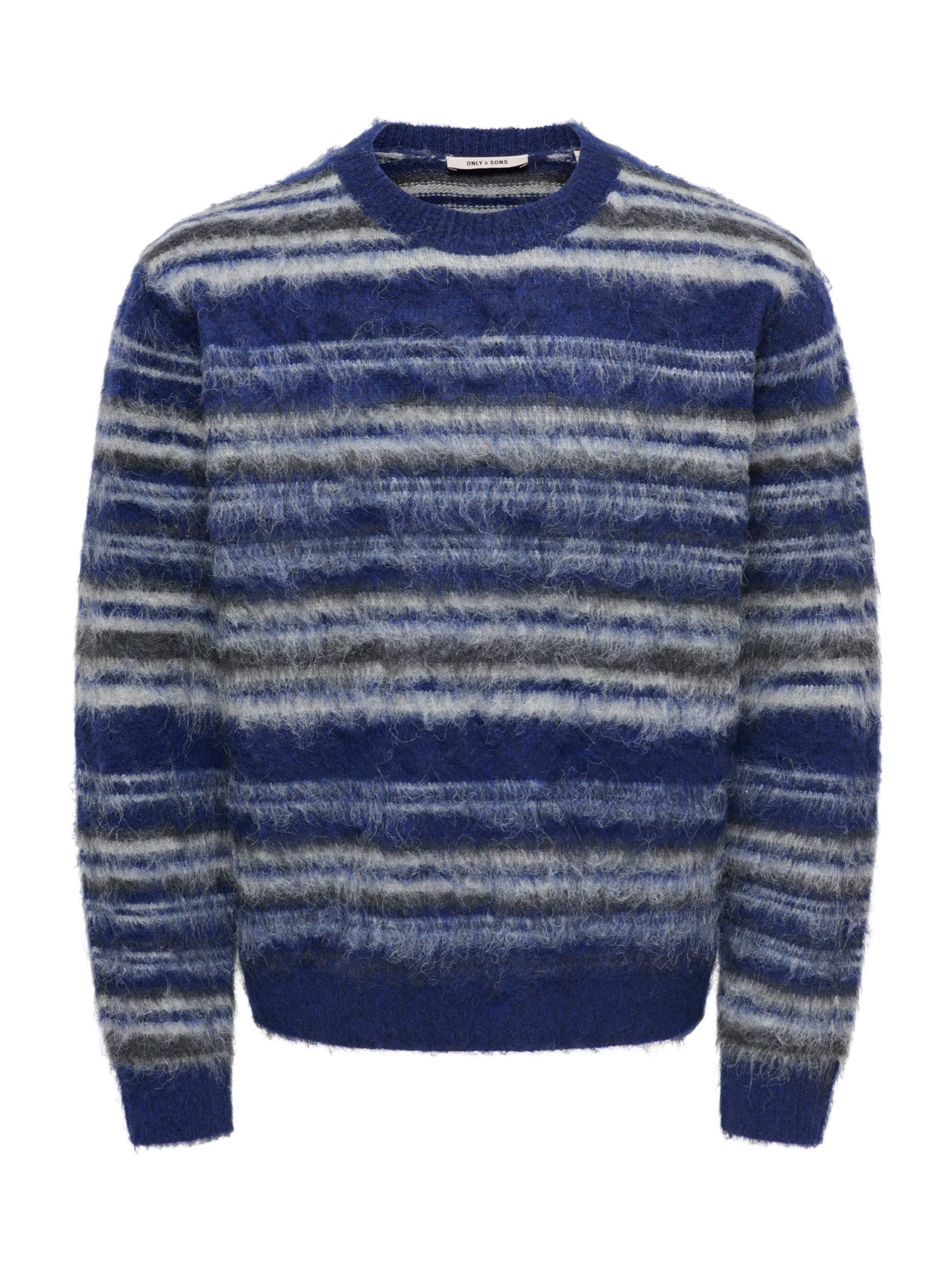 Only & Sons Sweater 'ONSAIDEN' in XS in Blue / Graphite / White, Item view