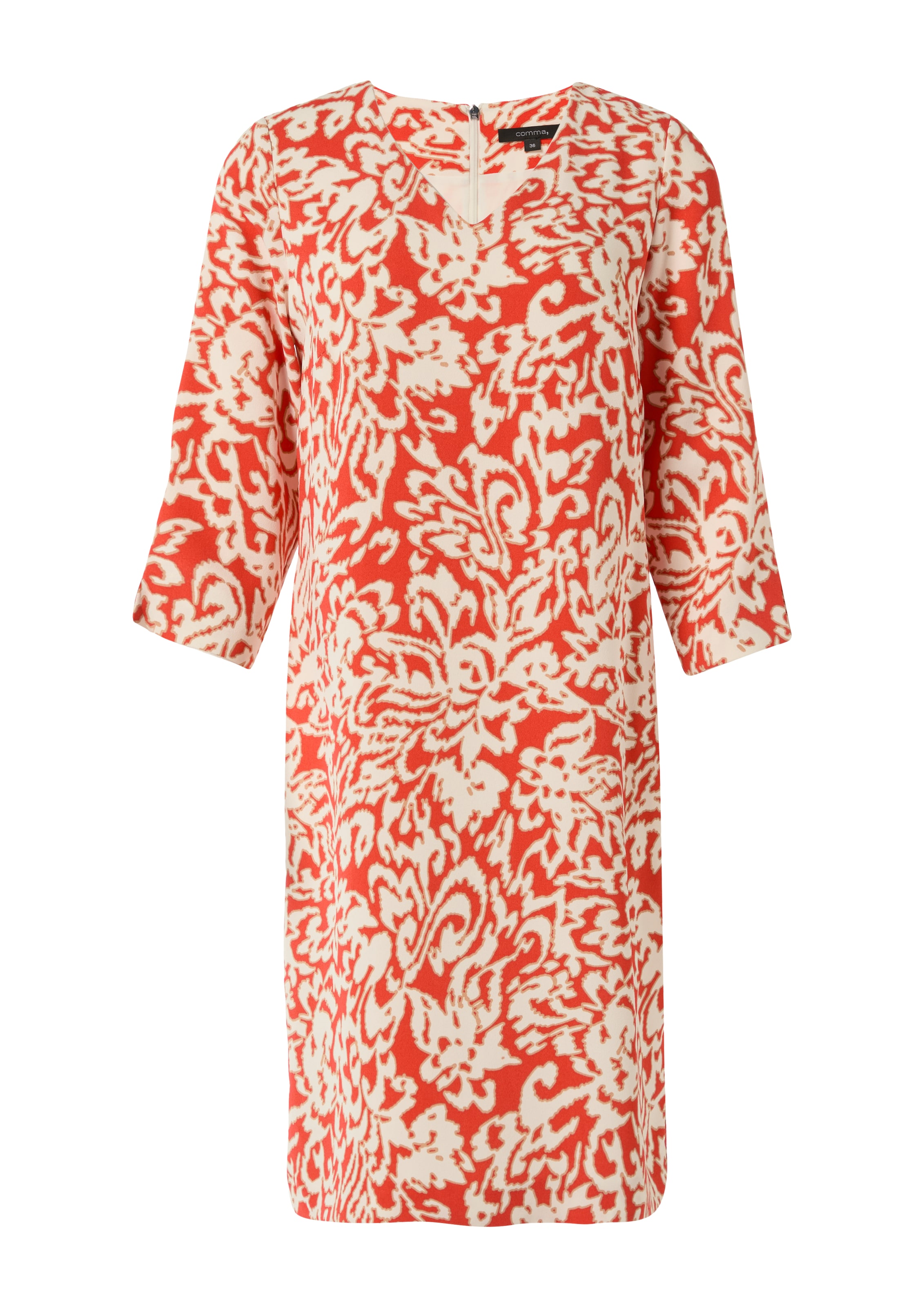 COMMA Jurk in Beige: voorkant