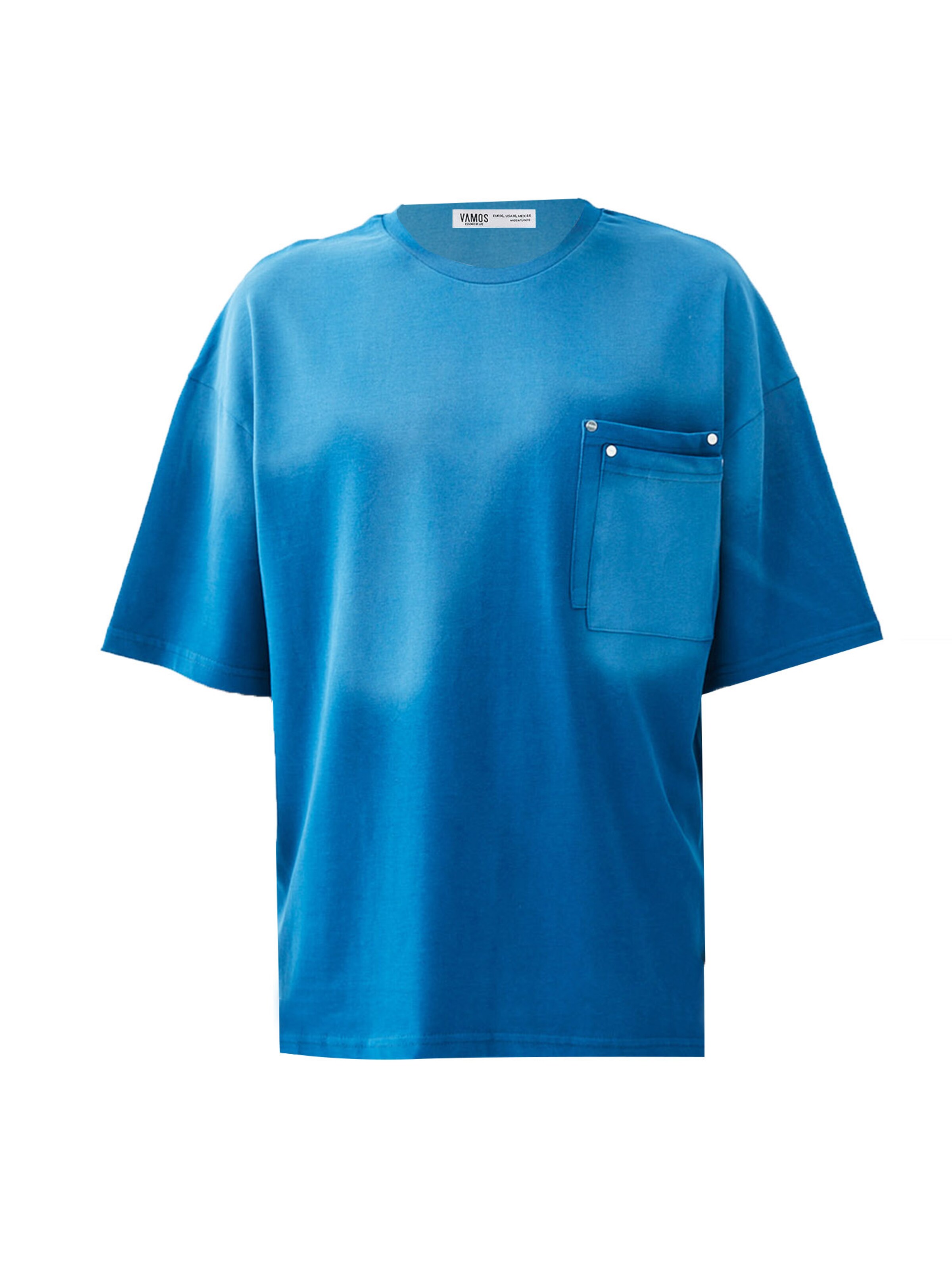 T-Shirt VAMOS CLO en bleu : devant