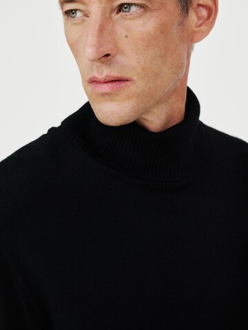 SANVT Pullover 'The Merino Roll Neck'‌‌‌‌‌‌ in Schwarz