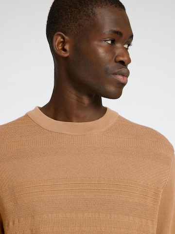 Pull-over SELECTED en marron