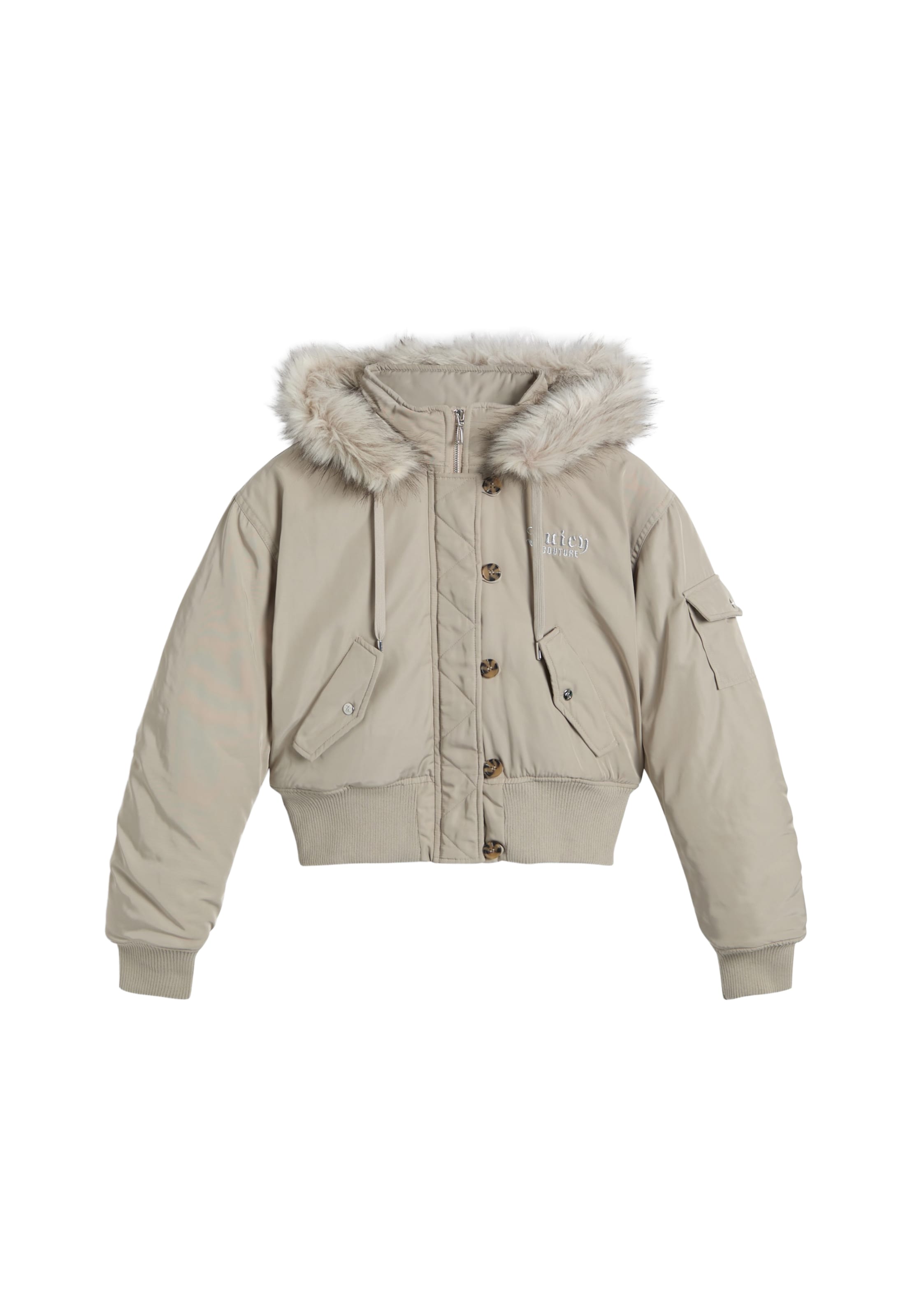 Juicy Couture Between-Season Jacket 'CAMILLE' in Beige: front