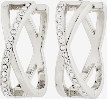Boucles d'oreilles 'Kira' Pilgrim en argent : devant