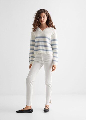 Pull-over 'Tolouse' MANGO TEEN en blanc