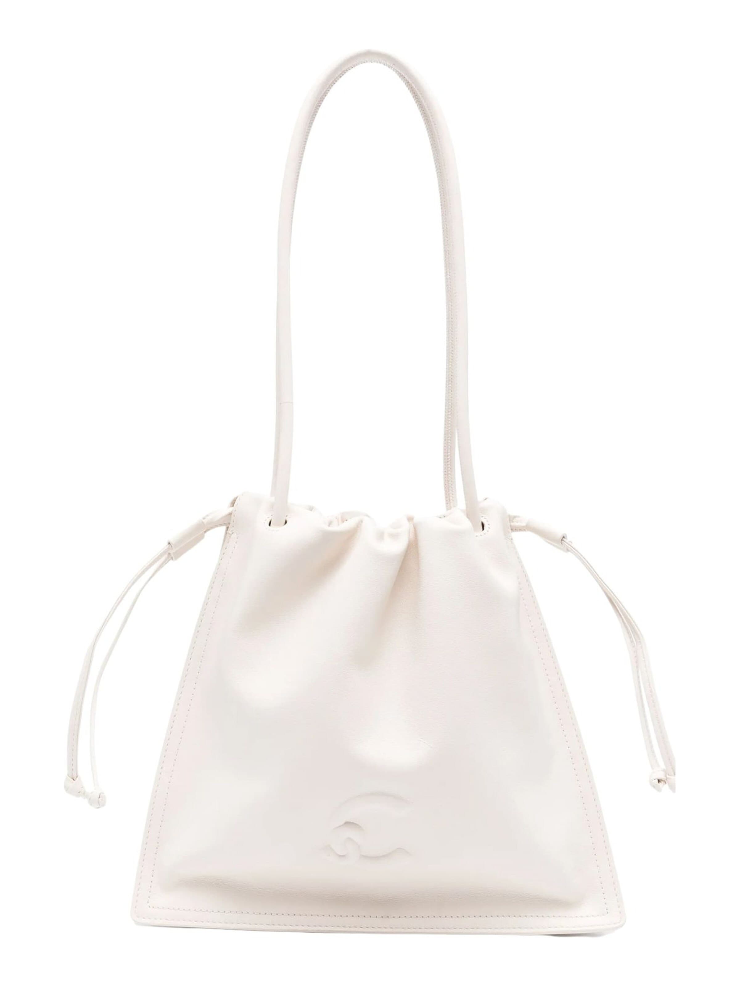 Borsa a sacco di Coccinelle in bianco: frontale