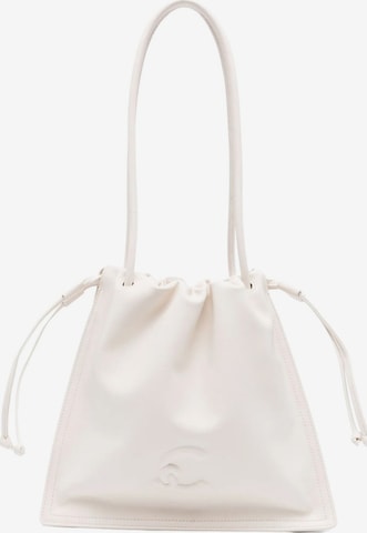 Borsa a sacco di Coccinelle in bianco: frontale