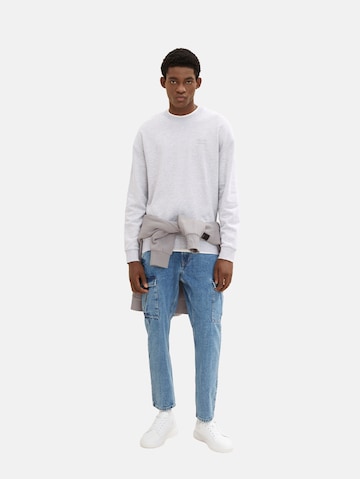 TOM TAILOR DENIM Sweatshirt in Grey