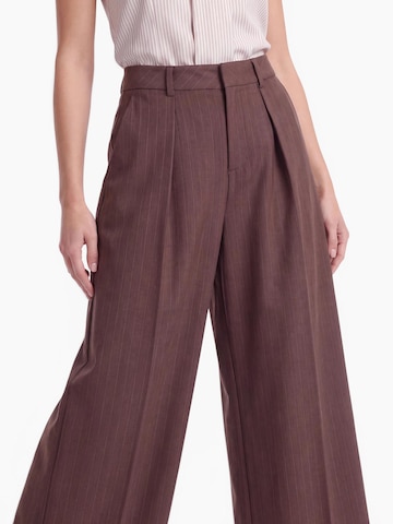 millane Wide Leg Hose in Braun