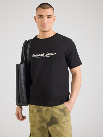 JACK & JONES Koszulka 'JORMONTAUK' w kolorze czarny: przód