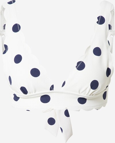 Hunkemöller Bikinioverdel 'Scallop' i blå / hvid, Produktvisning