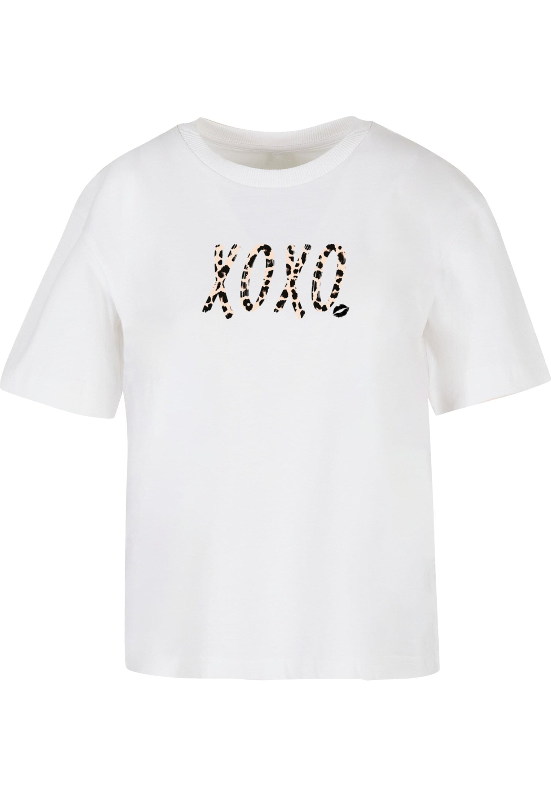 Maglietta 'Xoxo Everyday' di Merchcode in bianco: frontale
