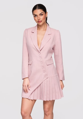 Ombre Blousejurk in Roze: voorkant