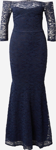 WAL G. Βραδινό φόρεμα 'ABBY' σε μπλε: μπροστά