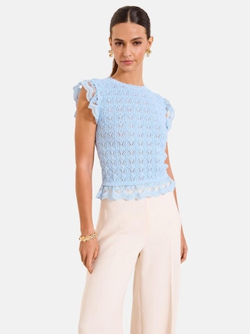 Lipsy Sticktop in Blau: Vorderseite