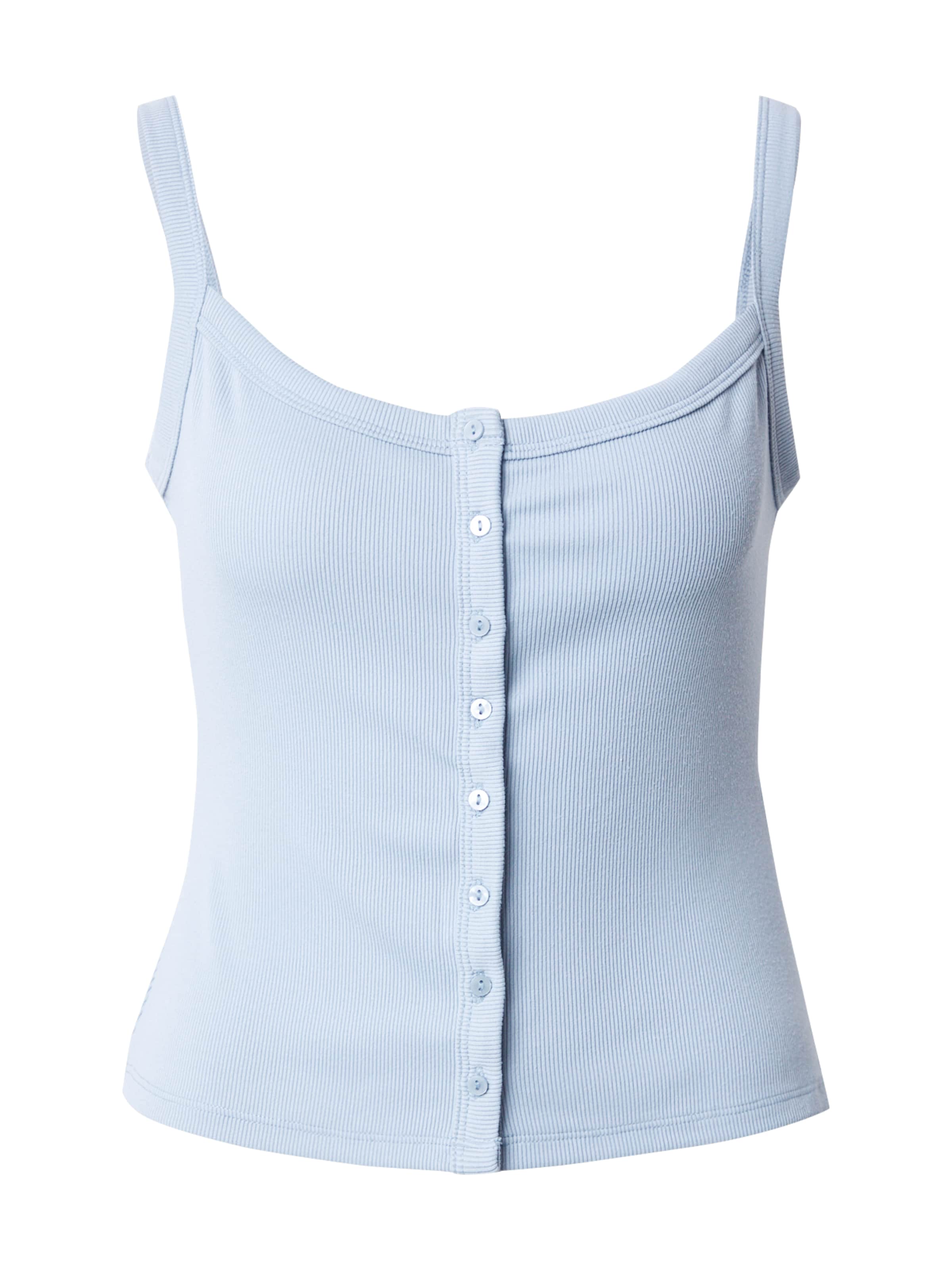 Abercrombie & Fitch Топ в синьо: отпред