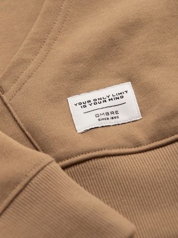 Sweat-shirt Ombre en marron