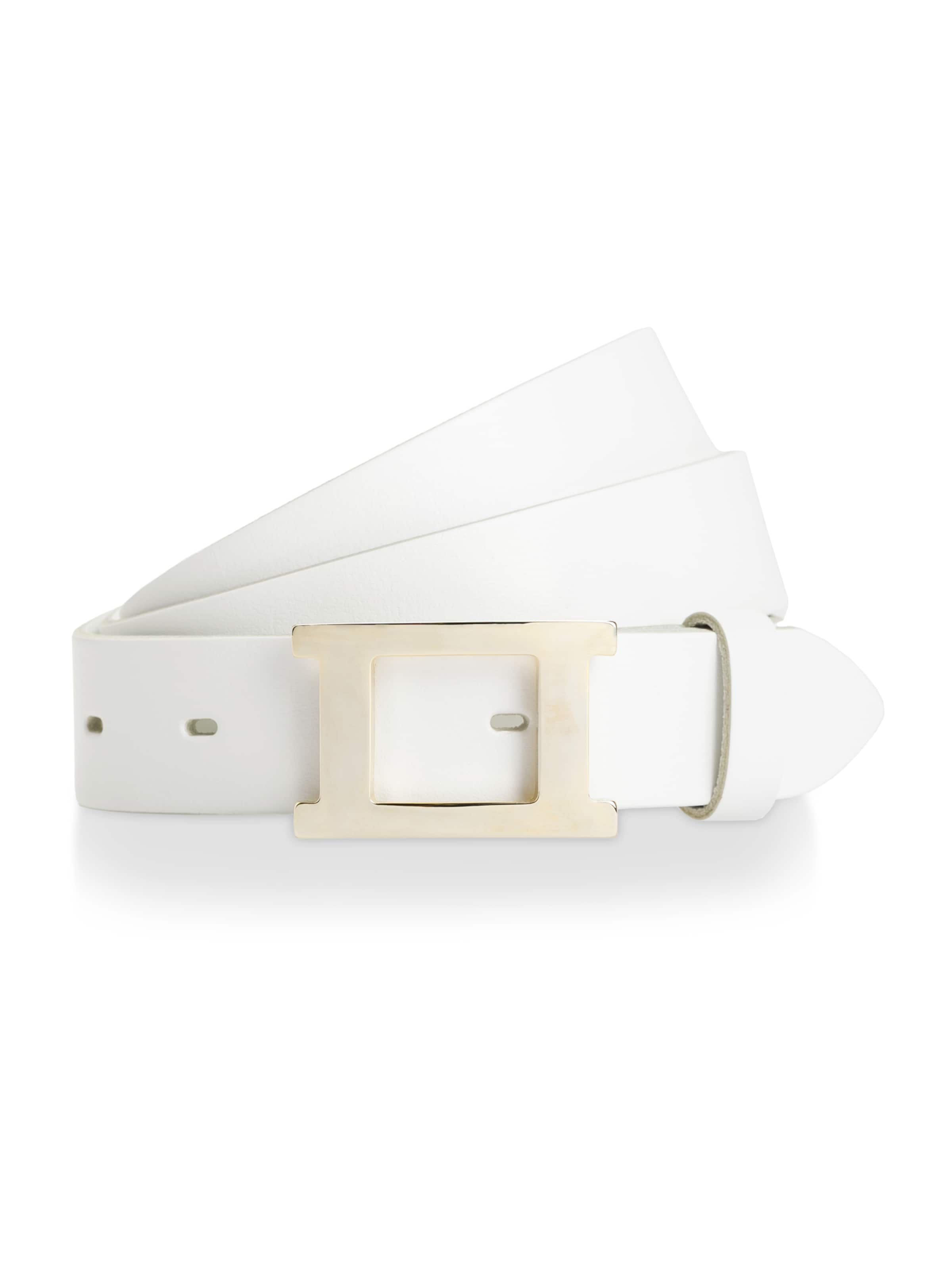 VANZETTI Pasek w kolorze biały: przód