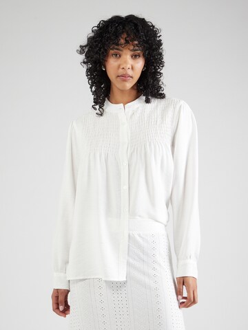 Sublevel Bluse in Weiß: Vorderseite