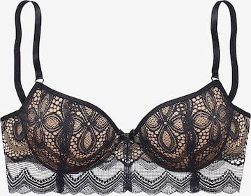 VIVANCE Push-up BH in Schwarz: predná strana