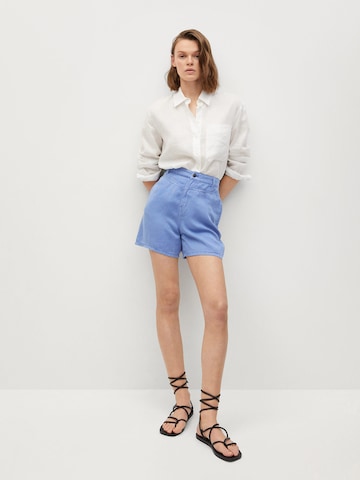 MANGO Regular Shorts  'SKY' in Blau