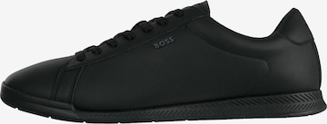 Baskets basses 'Nitan' BOSS en noir : devant