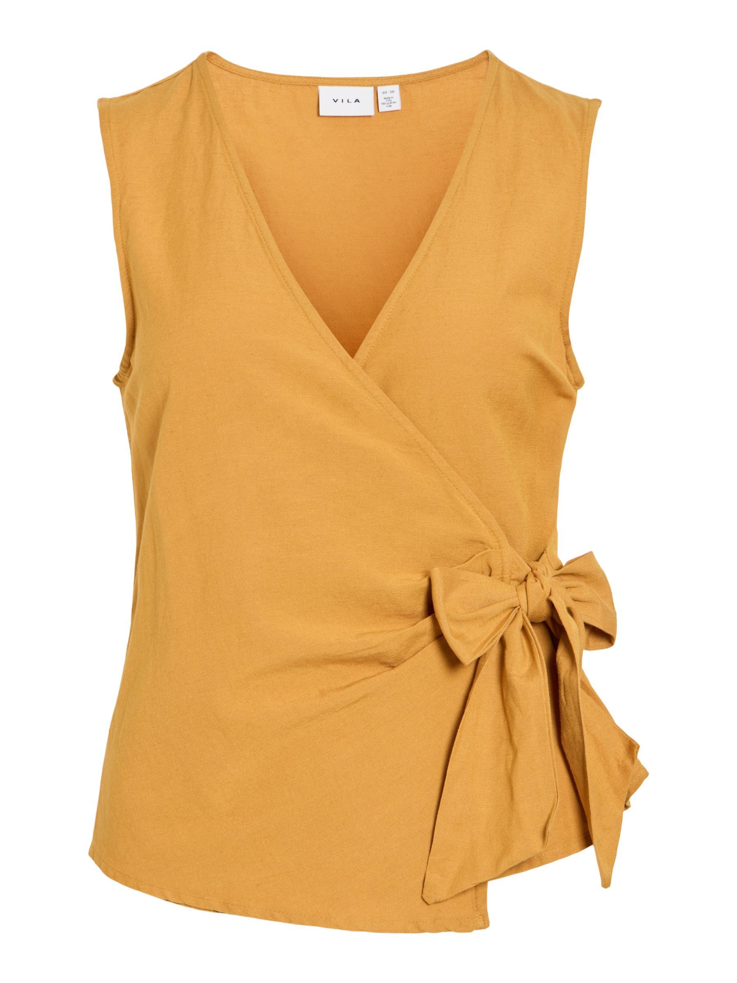 VILA Top 'VIPrisilla' in Gelb: Vorderseite