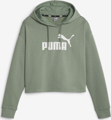 PUMA Sweatshirt 'Essentials+' in Groen: voorkant