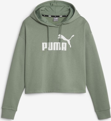 Sweat-shirt 'Essentials+' PUMA en vert : devant