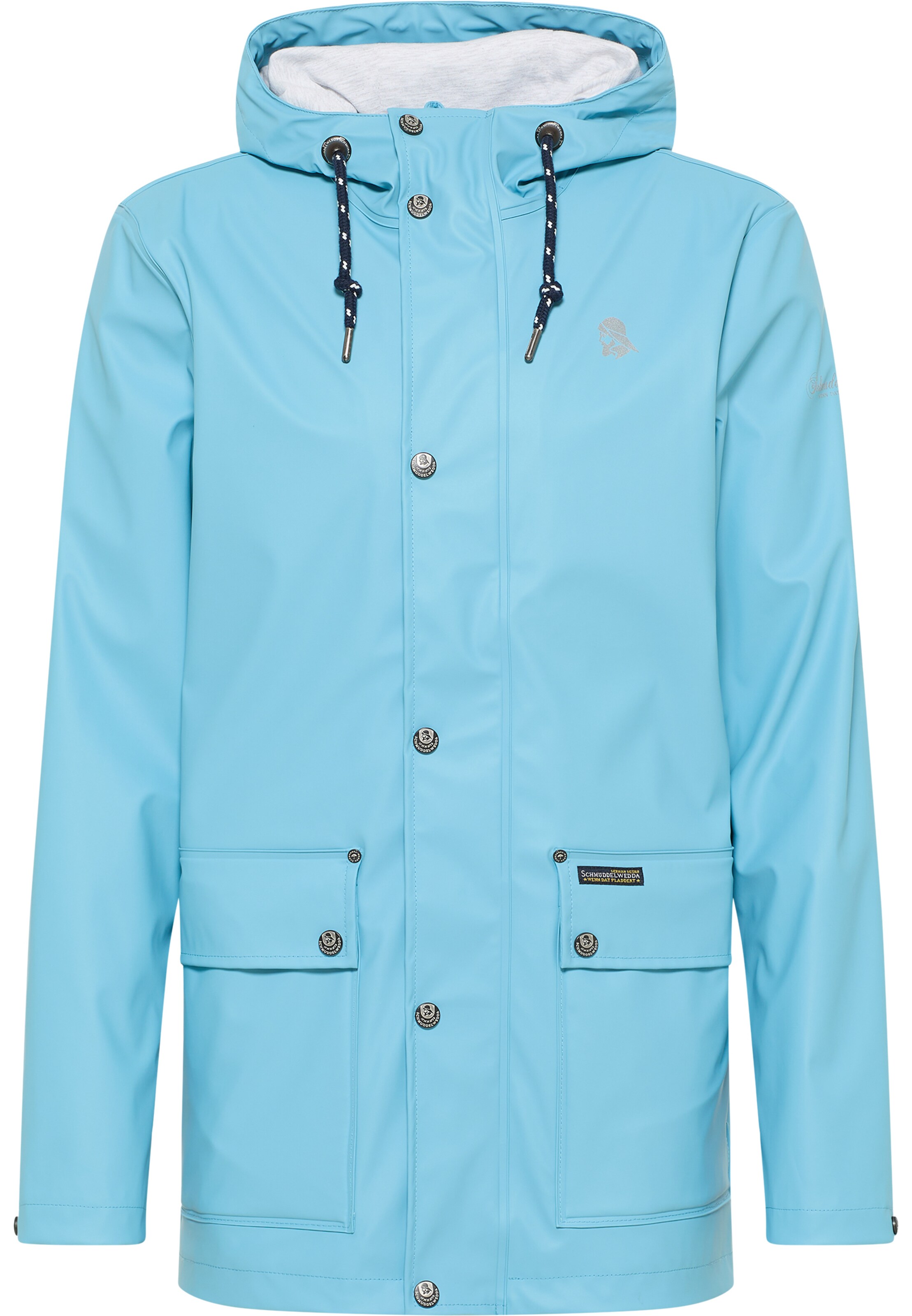 Schmuddelwedda Funktionsjacka i blå: framsida