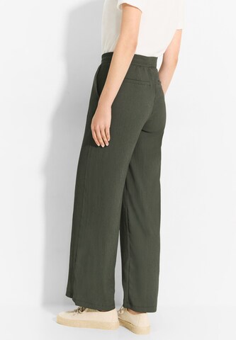 CECIL Wide Leg Hose in Grün