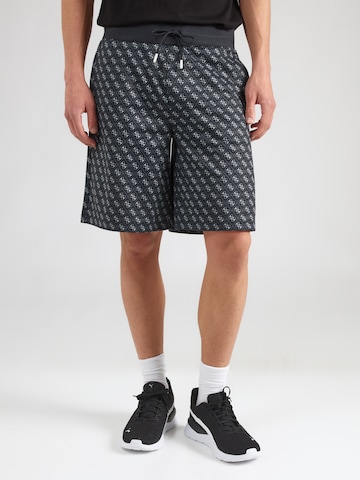 GUESS Regular Workout Pants 'NEW KORBIN' in Black: front