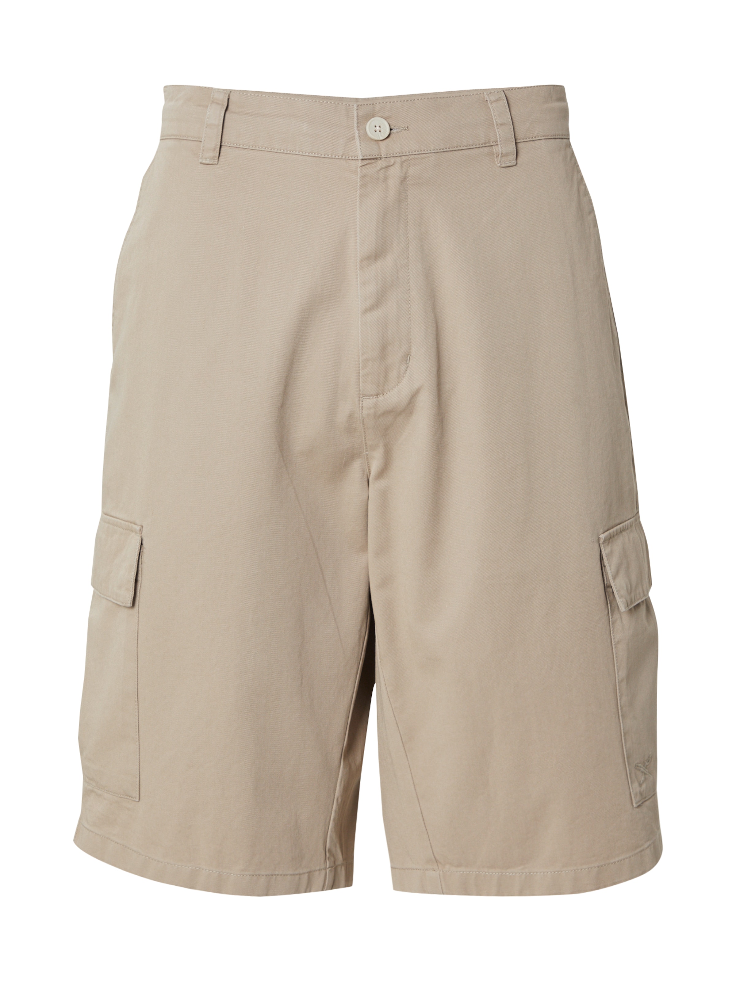 Iriedaily - Loosefit Calças cargo 'Work n Roll' em bege: frente