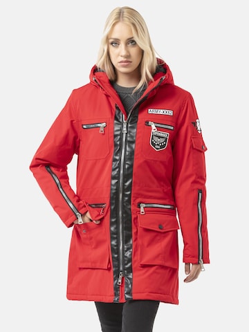 CIPO & BAXX Winterjas 'WM144' in Rood: voorkant