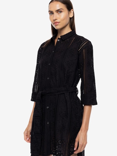 Pink Label Vestido de verano 'BEACHWEAR FLOWER EMBRODERY' en 36 en negro, Vista del producto
