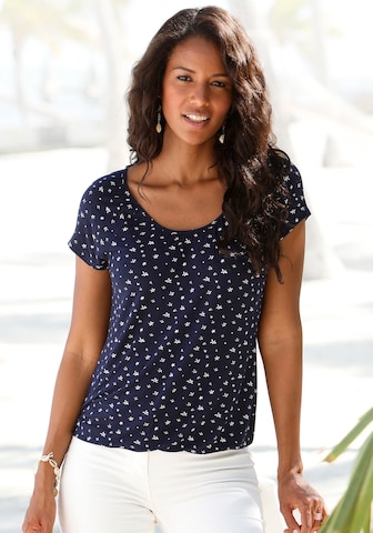 LASCANA Shirt in Blue: front