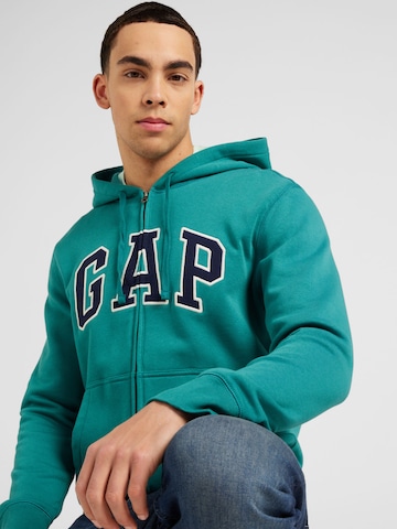 GAP - Sudadera con cremallera 'HERITAGE' en verde