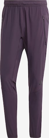 ADIDAS PERFORMANCE Regular Workout Pants 'D4T' in Purple: front